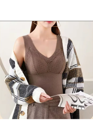 UMT Underwear Dikişsiz Nefes Alan Yumuşak Kışlık Doku Lazer Body Ve Sütyen Bir Arada Içlik 1 Beden Büyük Alınız ürün görseli 1