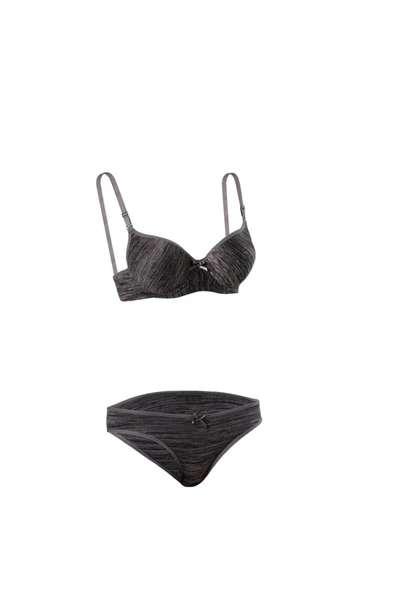 ebru içgiyim Ebru Desteksiz Nefes alan kumaş Sütyen Takım ürün görseli 1