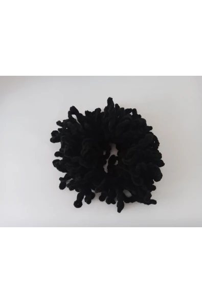 Feraşet Çanta&Bijuteri Kadife Topuz Tokası Saçaklı, Püsküllü Toka Topuz Tokası - Resim 3