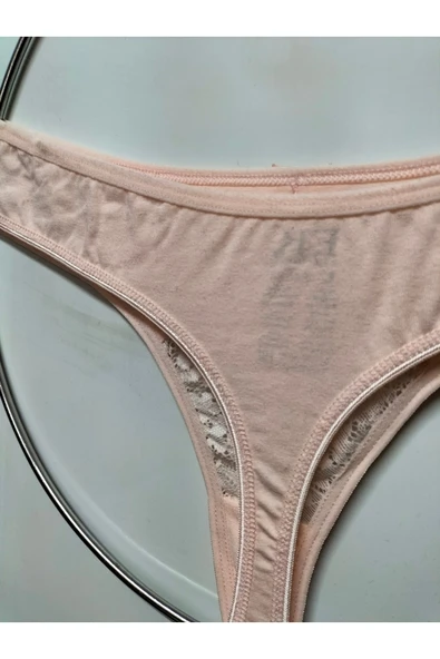 F.K Dantel Detaylı Pamuklu Brezilya İthal Külot - Resim 3