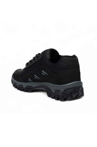Wanderfull 3007-26 Deri Bağcıklı Outdoor Erkek Ayakkabı Siyah Füme 45-47 - 3