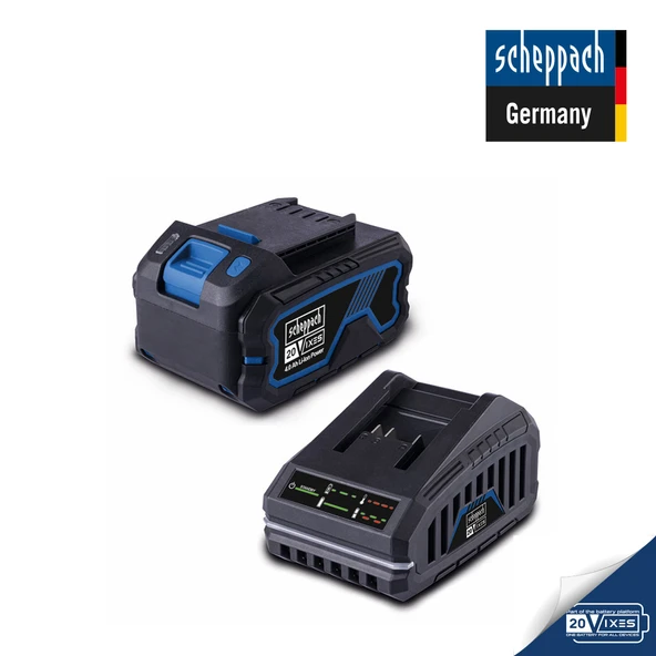 Scheppach 20V 4,0 Ah Starter Kit (Başlangıç Seti) - 7909201721 - Resim 2