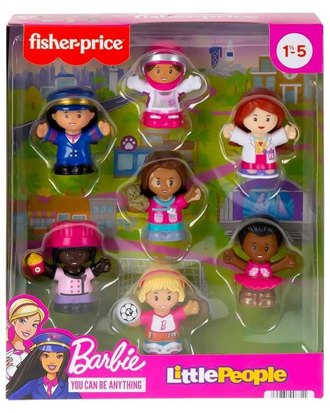 Fisher Price Little People Barbie ile Herşey Mümkün Barbie Figürleri HCF58 ürün görseli