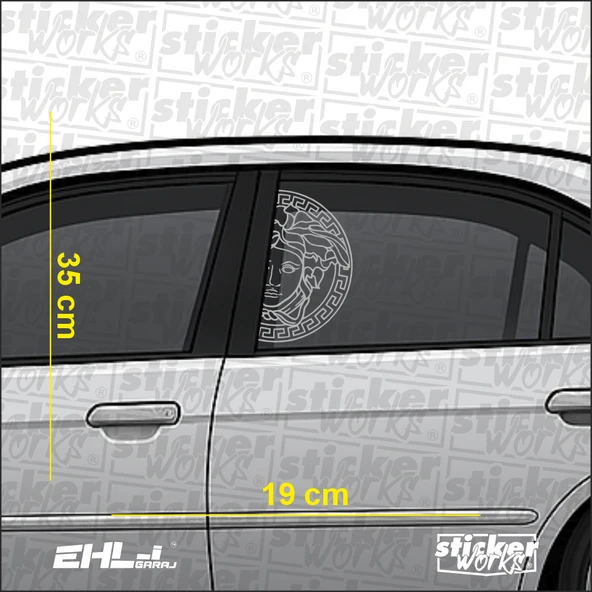 Versace Cam Sticker - Resim 3