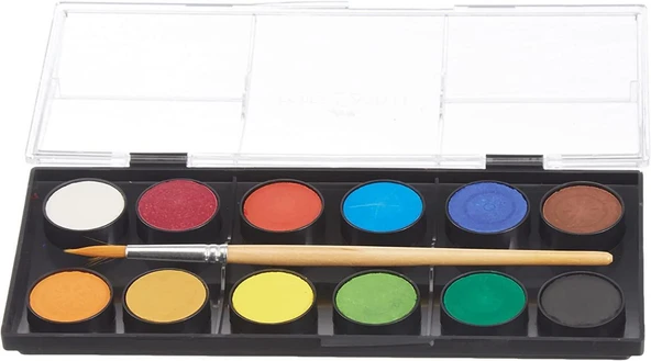 Faber Castell 12 Renk Sulu Boya Küçük Boy - Resim 3