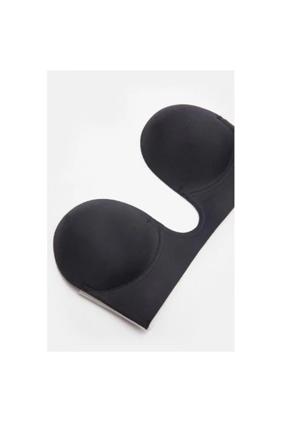 Love Fuchsia Underwear U sütyen derin u kalıp görünmez hayalet yapışkanlı büstiyer sütyen - Resim 2