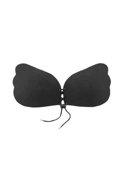 secret moda Toparlayıcı Önden Ipli Kendiliğinden Yapışkanlı Kadın Silikon Sütyen Siyah ürün görseli 1