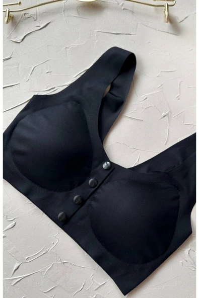 DoDe Flora Lazer Kesim Dikişsiz Önü Çıtçıtlı Açılabilir Rahat Bralet/Sütyen R.Y. 2013 - Resim 3