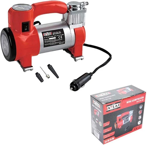 Attlas Eco Hk 150 Ledli Metal Araç Hava Kompresörü 100 Psi - A0106009