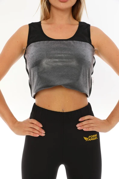 Form Angel Terleten Sauna Termal Tayt Atlet Takımı Terleten Eşofman Takım - Resim 6