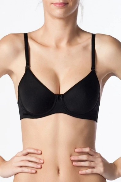 NBB Kadın Siyah Toparlayıcı Mikro Sütyen 3533 ürün görseli 1