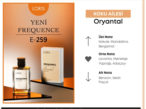 E-259 Frequence Erkek EDP Parfüm 50 ML - 2