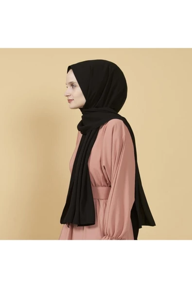Sinem Medine Ipeği Şal Siyah - Resim 3