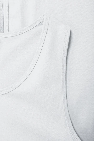 Tan Yıldız Erkek Penye Atlet 6'lı Paket %100 Pamukk srn-001781 - Resim 3