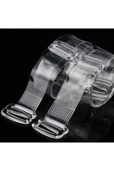 ÇamaŞırcıM Şeffaf Sütyen Askısı 1 Çift Askı Paketi ürün görseli 1