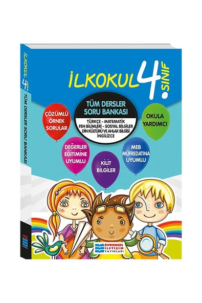 Evrensel 4.Sınıf Tüm Dersler Soru Bankası (Yeni Müfredat) ürün görseli