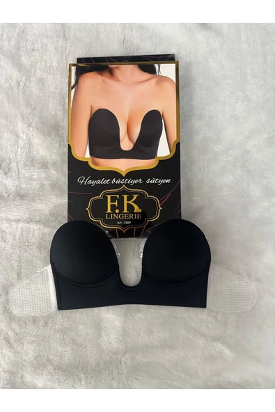 Love Fuchsia Underwear U sütyen derin u kalıp görünmez hayalet yapışkanlı büstiyer sütyen ürün görseli 1