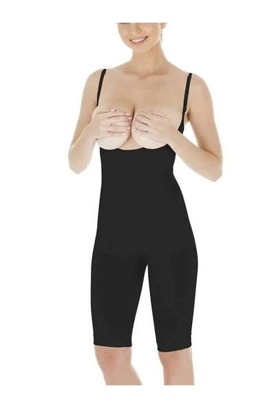 Form Angel Kadın Ten Göğüs Altı Tam Boy Vücut Korsesi 5020 - Resim 2