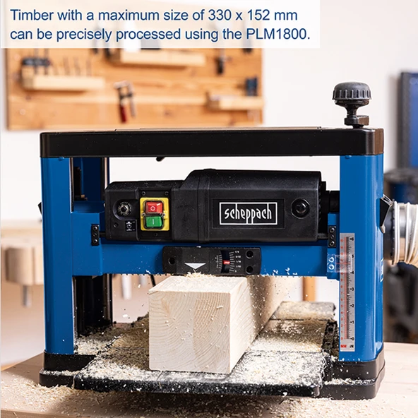 Scheppach PLM1800 Planya Ve Kalınlık Makina 1500W - 5902208901 - 4
