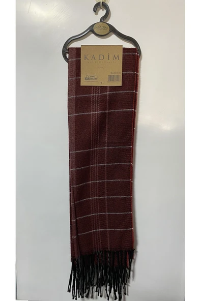 Kadim Yün Atkı ERKEK Kaşe Atkı/kaşkol Ekoseli Dokuma Kaşkol