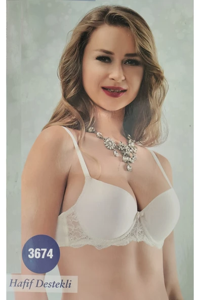 NBB Hafif Destekli Mikro Tek Sütyen Ekru 3674 - Resim 2