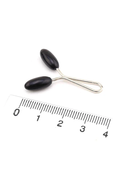 Love Fuchsia Underwear Eşarp Şal Klipsi Arpa Model 6 Adet Siyah - Resim 2