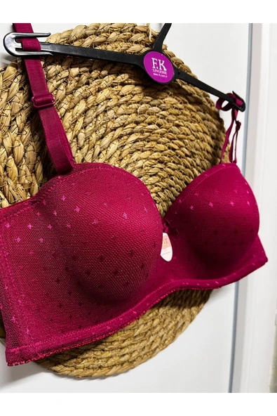 BEST UMT İthal Kaliteli Askısı Çıkarılabilen Straplez dolgusuz Lotus Sütyen ürün görseli 1