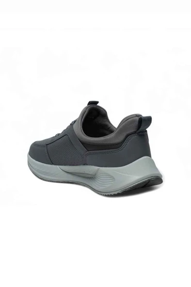 Acropol 137-26 Deri Anatomik Erkek Sneaker Füme Siyah - 3