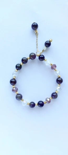 Ametist Doğaltaş Bileklik - Resim 2