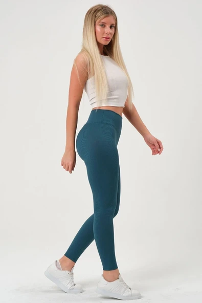 vogsign Fitilli Dalgıç Yüksek Bel Tayt - Resim 2