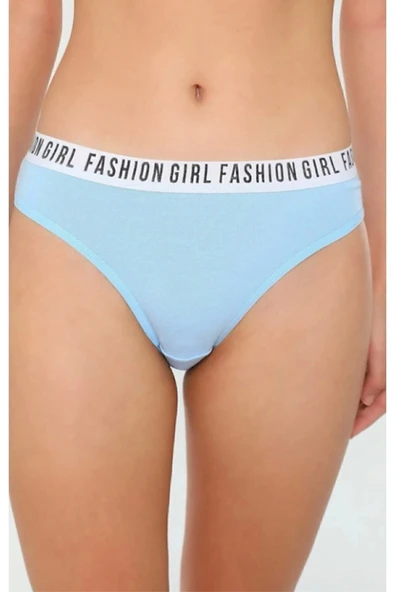 Tutku 6'lı Paket Çok Renkli Fashion Girl Kadın Slip Külot - Resim 2