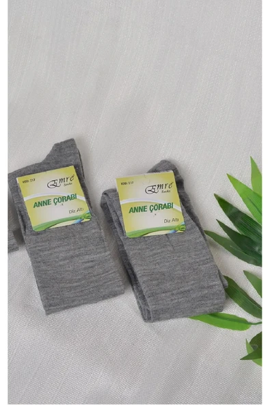 Love Fuchsia Underwear Mevsimlik Yün Anne Dizaltı Çorabı 2 adet - Resim 2