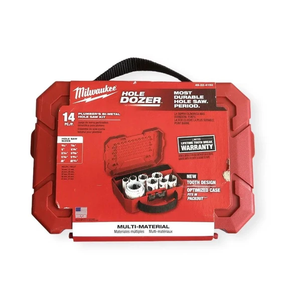 Milwaukee Panç Takımı 14 Parça Bi-Metal End.Seri % 8 Cobalt - 49224152 - Resim 2