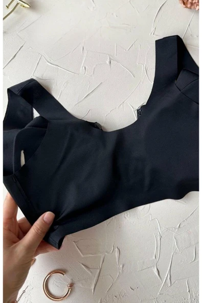 DoDe Flora Lazer Kesim Dikişsiz Önü Çıtçıtlı Açılabilir Rahat Bralet/Sütyen R.Y. 2013 - Resim 4