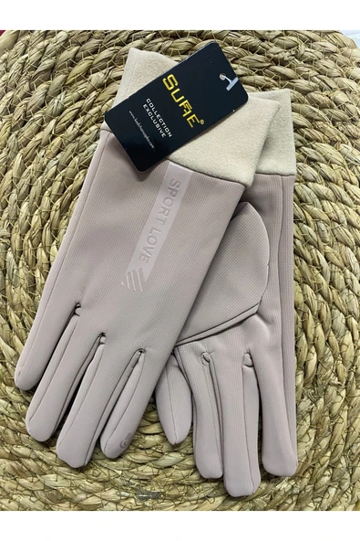 Suffe Premium Kalite Dokunmatik uyumlu Su Geçirmez Deri Eldiven ürün görseli 1
