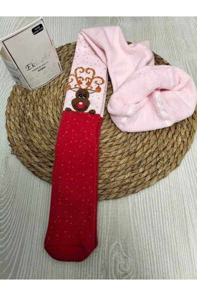 Ekinoks Havlu Şardonlu Kışlık Polar Külotlu Çorap ürün görseli 1