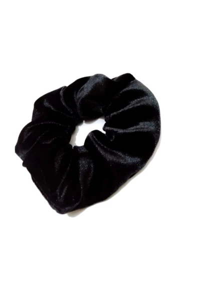 Star Kadife Lastikli Siyah Simit Toka 4 Adet ürün görseli 1