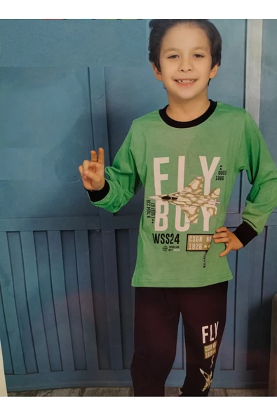 Tarık ERKEK ÇOCUK PENYE UZUN KOL PİJAMA TAKIMI HOMEWEAR EŞOFMAN TAKIM ürün görseli 1