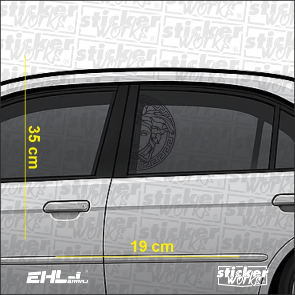 Versace Cam Sticker ürün görseli 1