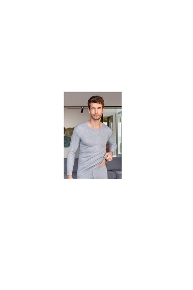 GÜMÜŞ Orijinal Termal Uzun Kol Erkek Üst Bady/ Body / Üst İçlik / Sıcak Tutan Termal Fanila/ Gri ürün görseli 1