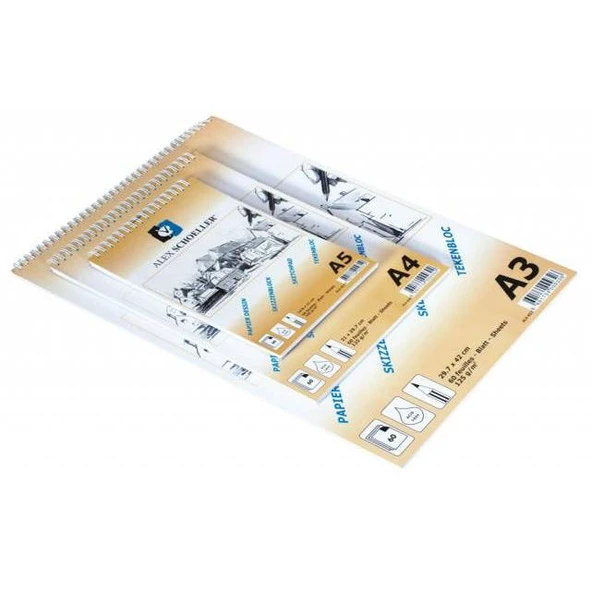 Alex Schoeller Eskiz Defteri 90g 60 Yaprak A3 ürün görseli