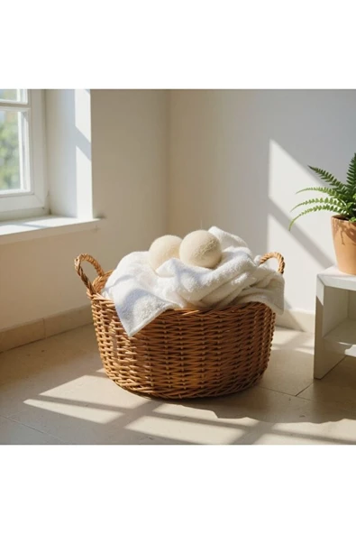 Mucit Home 3 Adet Yün Kurutma Topu Kurutma Makinesi Için Doğal Yumuşatıcı Çamaşır Kurutma Topları - Resim 2