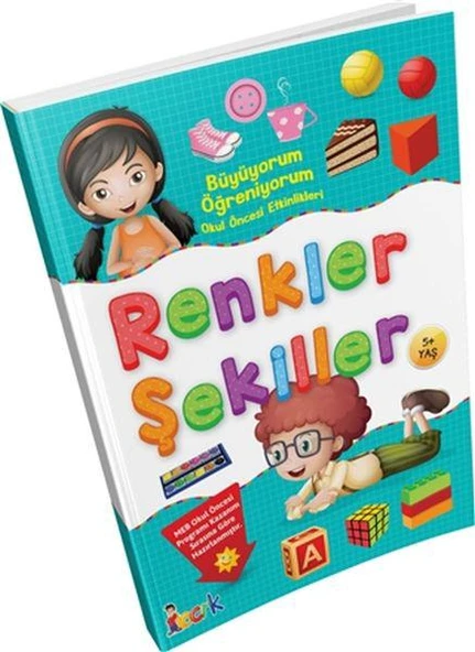 Büyüyorum Öğreniyorum Okul Öncesi Etkinlikleri  Renkler Şekiller ürün görseli