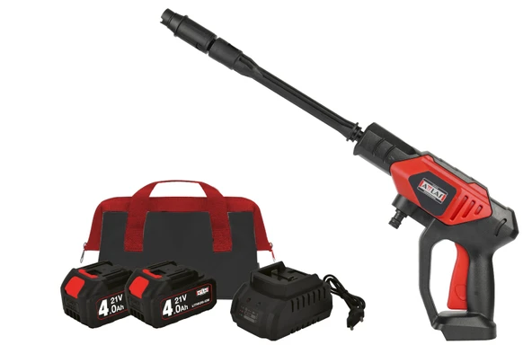 Attlas 21 HPW-402C 21V 2x4.0Ah Çift Akülü Basınçlı Yıkama Tabancası - A0901011 - 2