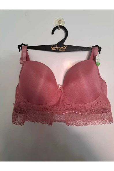 Love Fuchsia Underwear C Kap C cup Beli Dantelli Soft Kaplı Toparlayıcı Sütyen-5061 ürün görseli 1