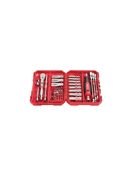 Milwaukee 1/4'' Cırcır Tornavida Kollu Lokma Set 42 Parça- 4932498382 - Resim 2