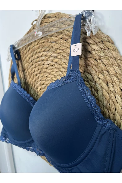 Love Fuchsia Underwear Yanları Balenli Dantel Detaylı Soft Kap Sabit Askılı İthal Sütyen ürün görseli 1