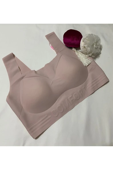 R.Y LINGERI Dikişsiz lazer kesim rahat günlük hayalet sütyen ürün görseli 1