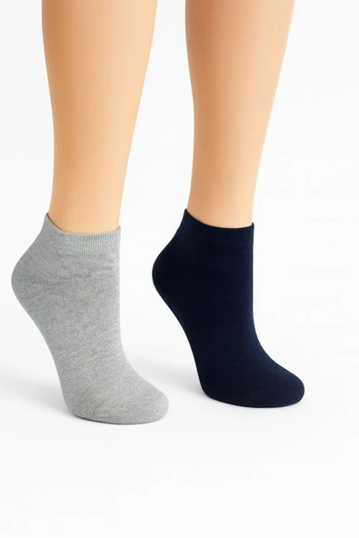 Kadın düz dokuma 6'lı spor soket çorap