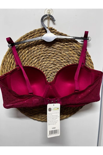 BEST UMT İthal Kaliteli Askısı Çıkarılabilen Straplez dolgusuz Lotus Sütyen - Resim 3